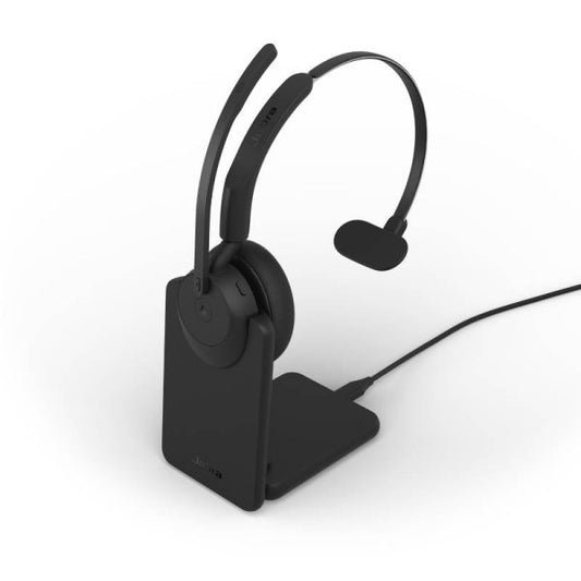 Jabra Evolve3 45 Mono USB-C/A UC + Base de Carregamento