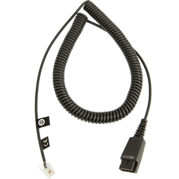 Jabra cabo espiral QD para RJ11, 0,5 - 2 m