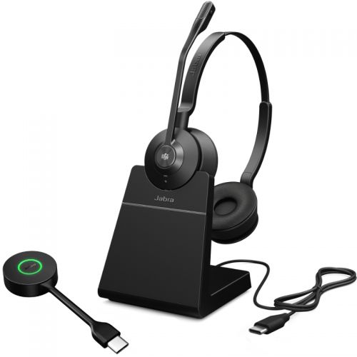 Jabra Engage 55 SE Duo MS USB-C + Base Carregamento